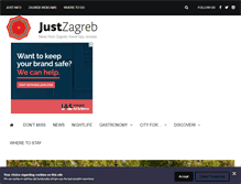 Tablet Screenshot of justzagreb.com